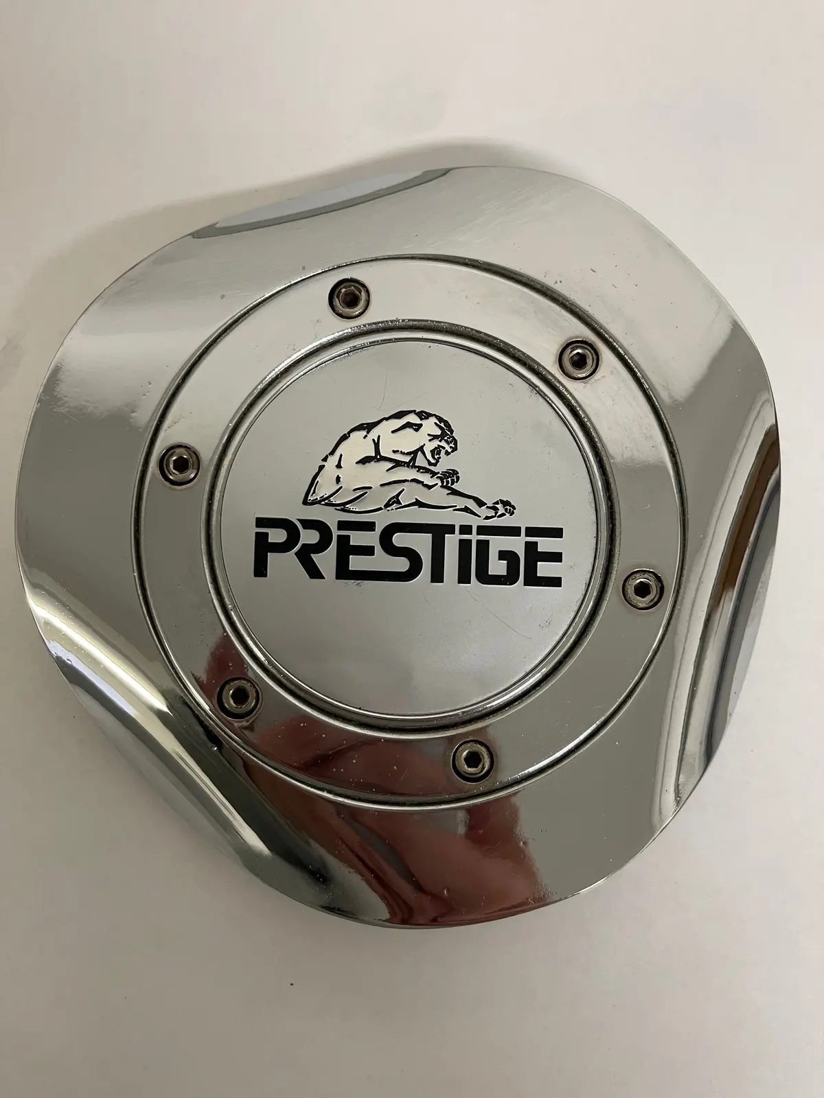Panther Wheel Center Cap Chrome Tri Bar Prestige 1
