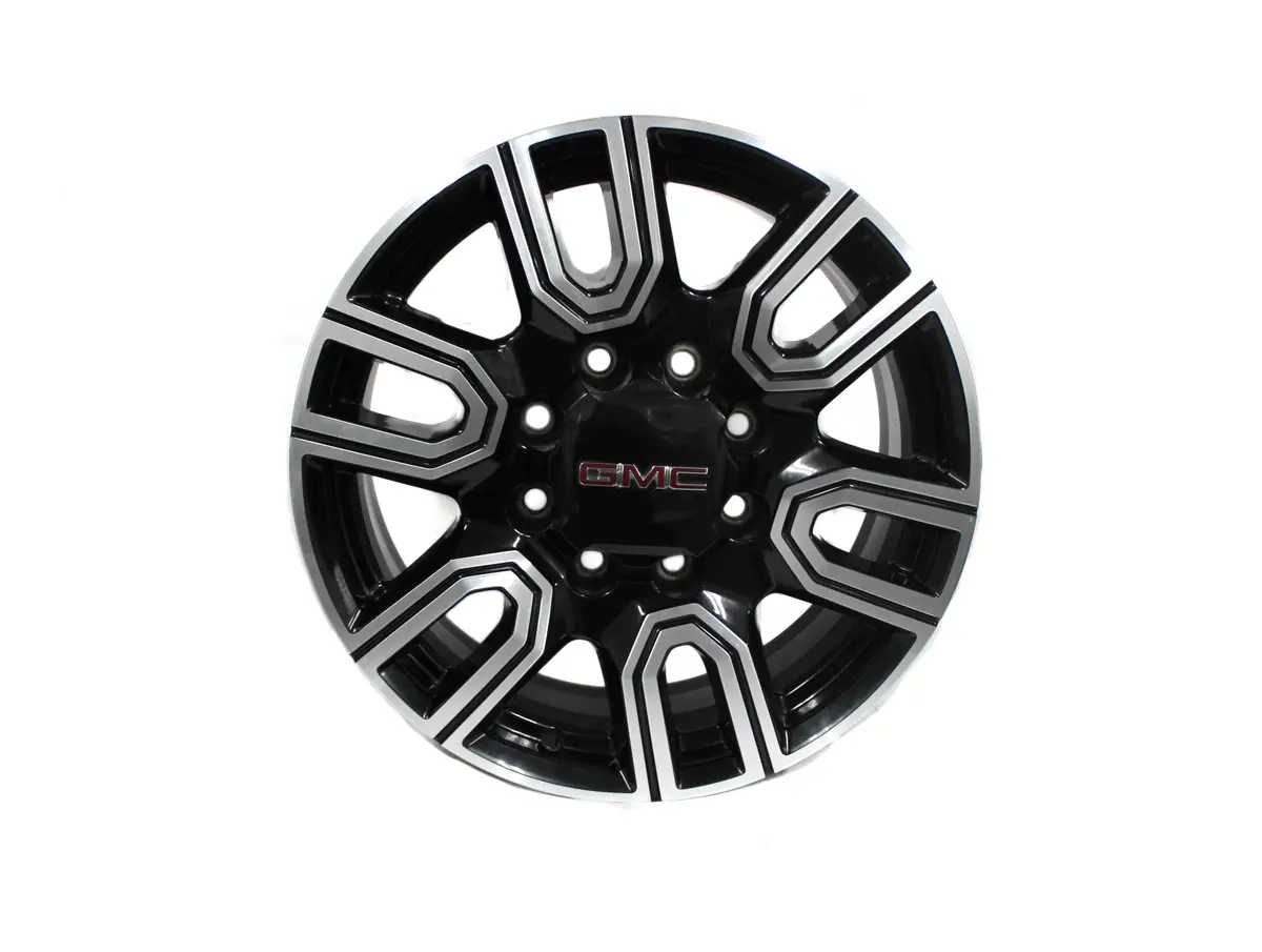 20" Gmc Sierra Chevy Silverado Wheel Factory Oem 5950 Machined Black 2020-2024 1