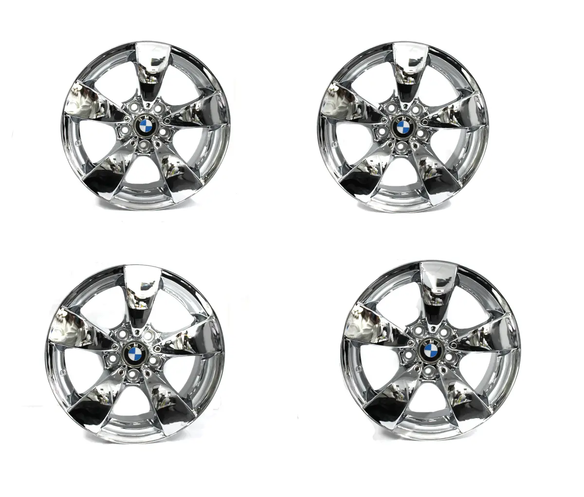 17X7.5 Bmw 5 Series 525I 528I 530I 535I Chrome Wheels 17" Rim Oem 59471 1