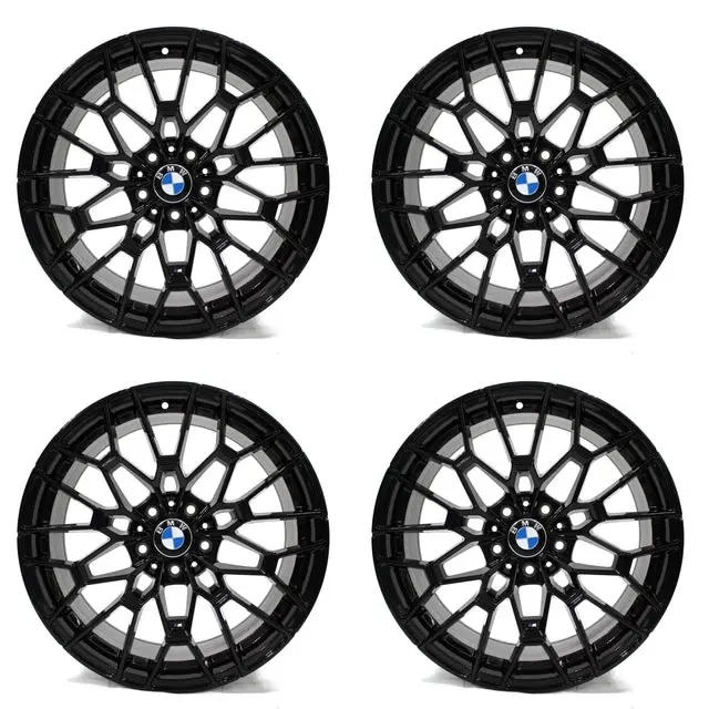 4 New Black 19X8.5 19X9.5 Rims Wheels 5X120 Fits: 525I 528I 530I 540I 550Gt 1
