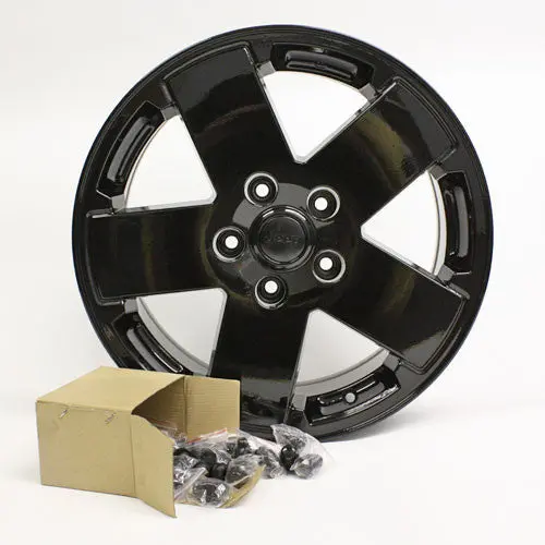 18" Jeep Wrangler 2011 2012 Black Wheels Factory Oem 9076 (4) New 1