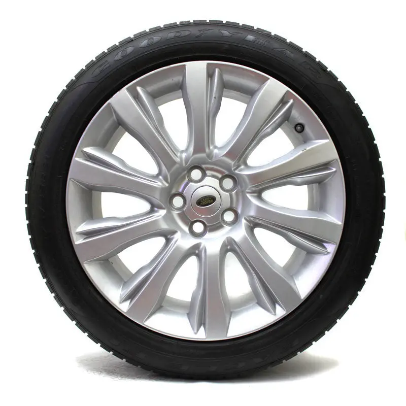 21" Land Rover 13 14 15 16 Wheel 21X9.5 Oem 72246 Silver 275/45R21 Goodyear Tire 1