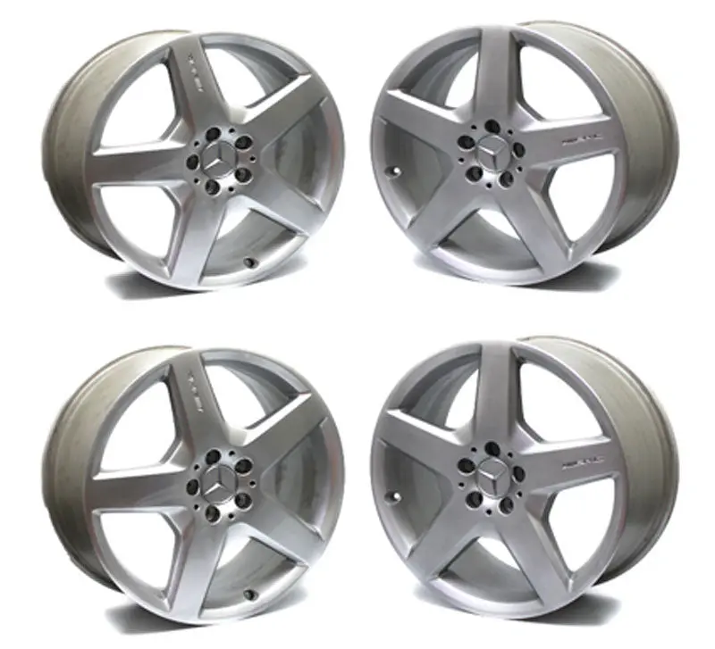 19" Mercedes Benz Amg R350 R500 R320 2006 2007 2008 Wheel Silver Oem 65519 (4) 1