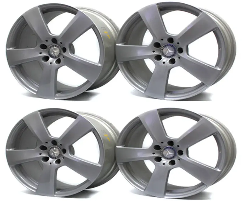 18" Wheels Mercedes Benz E-Class 2010 2011 2012 Silver Oem 85130 85129 (4) 1