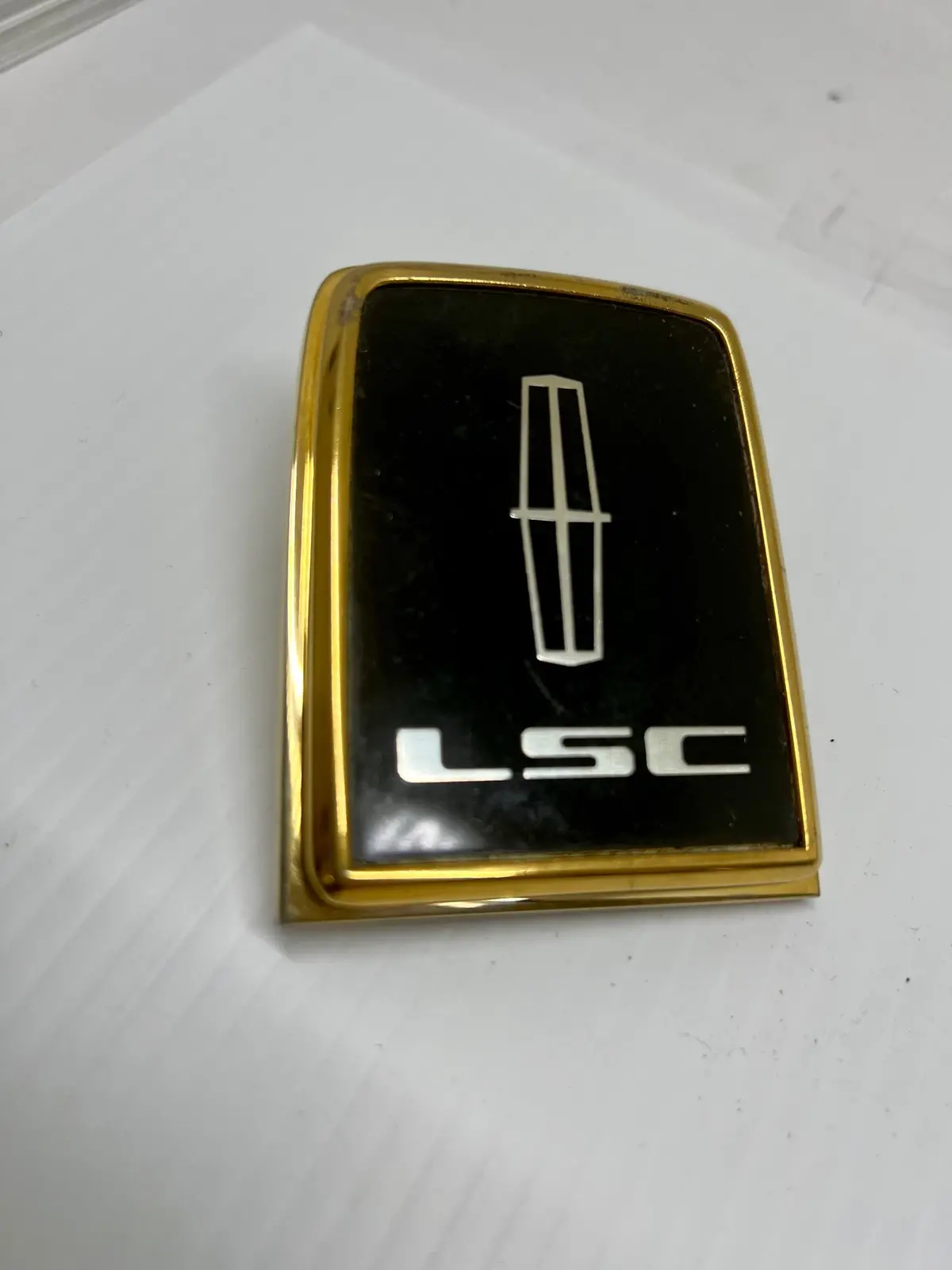 Lincoln Mark Vii Lsc Gold Plated Trunk Lock Emblem 1
