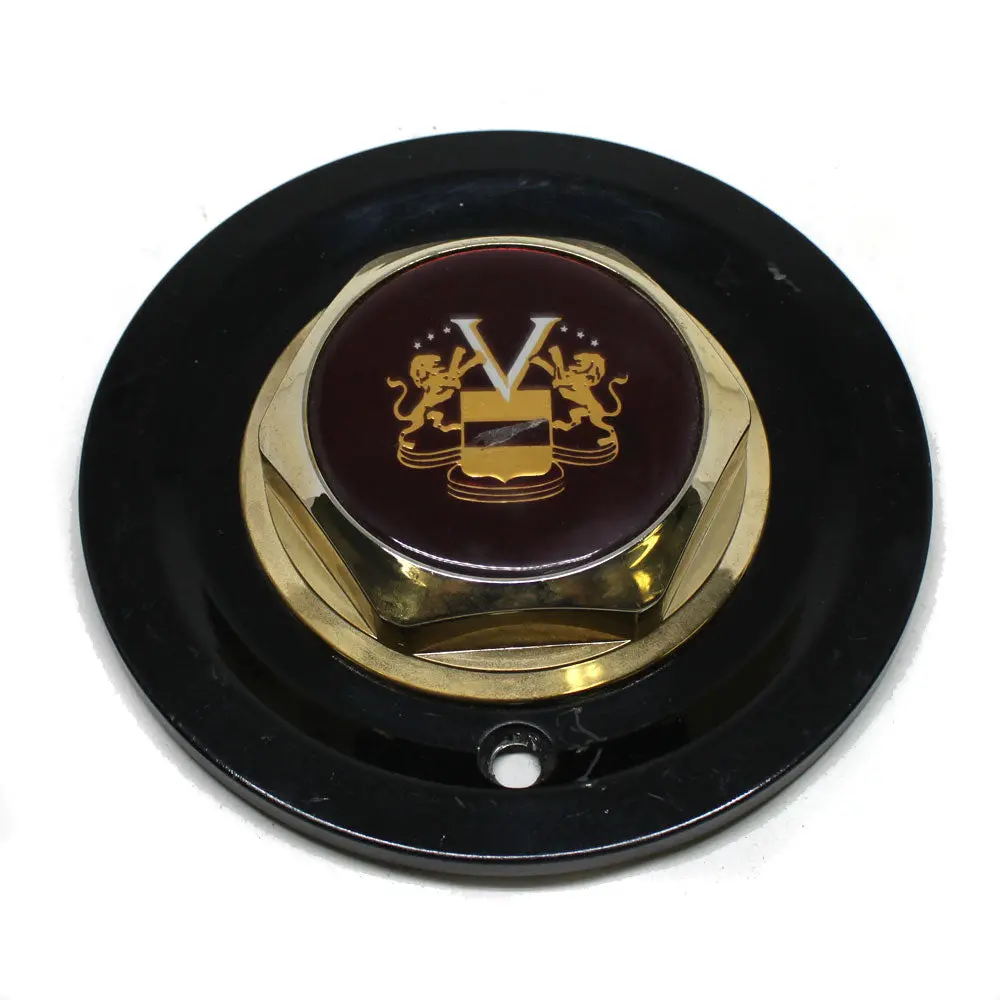 Prime Vogue Wheels Center Cap Black Gold # C7706-5 # 93 Used 1