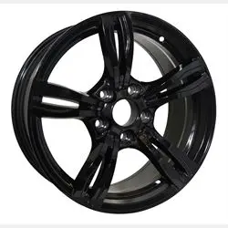 18X8 5X120 +25 74.1 Cone Seat - Ikon Rwb26 Gloss Black 1