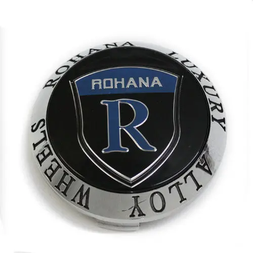 Rohana Luxury Alloy Wheel Mustang Center Cap Chrome Black New 1
