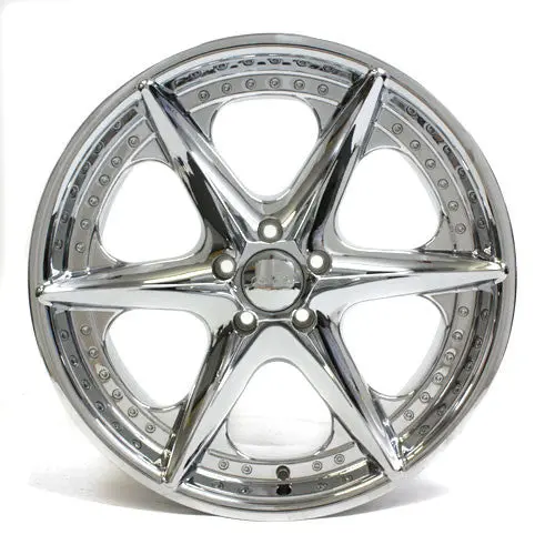 20" Sporza Saga Chrome Wheel 6 Spoke 20X8.5 1