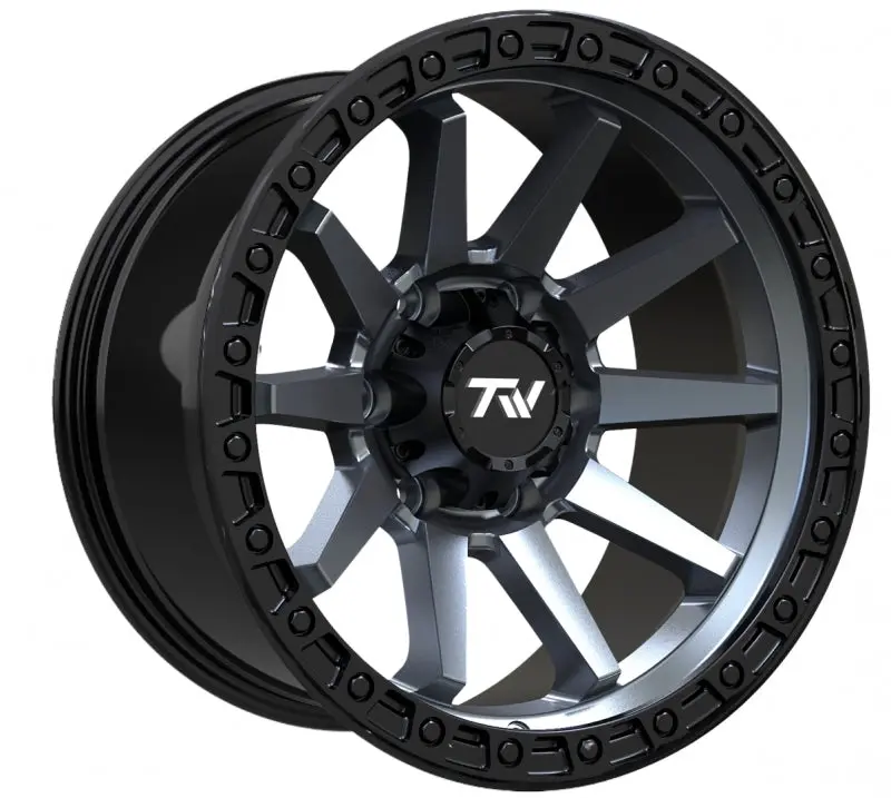 17" Tw Wheels Rims T21 Off Road Matte Black Gunmetal 6 Lugs Trucks Set Of 4 1
