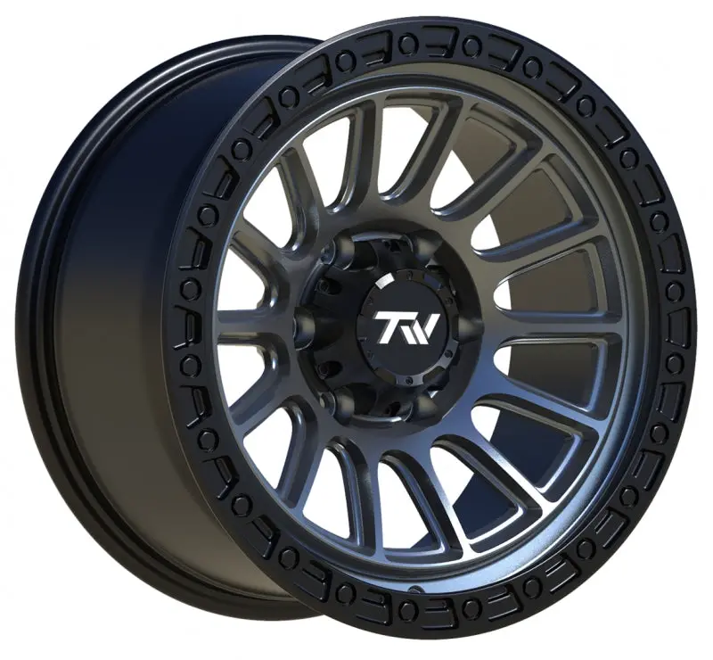 17" Tw Wheels Rims T22 Off Road Matte Black Gunmetal Face Chevy Gmc Nissan 1