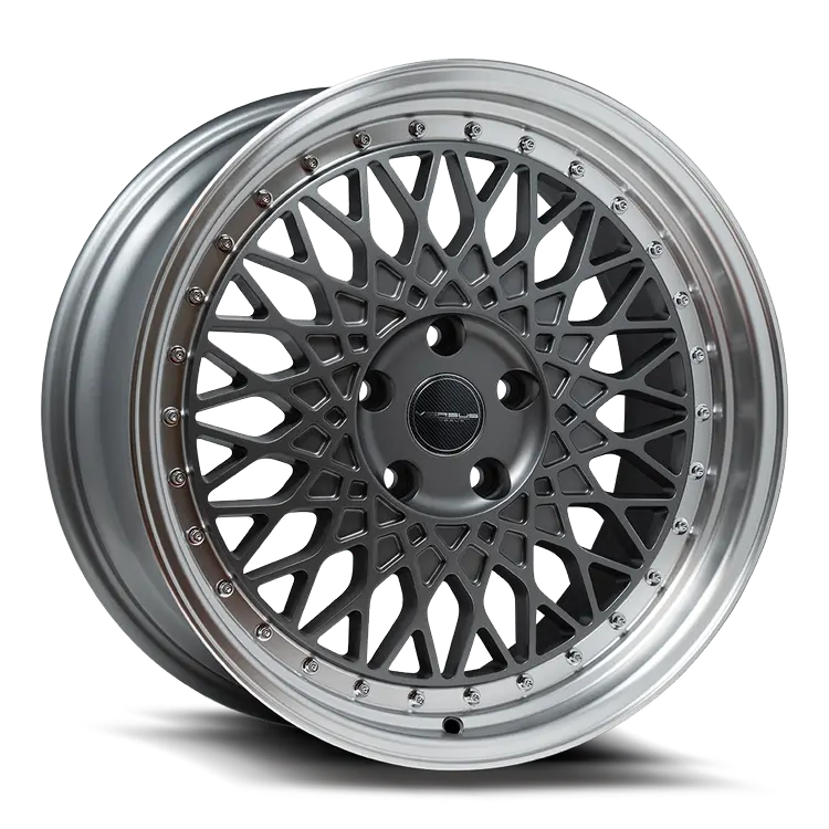 17X8 Versus Vs08 Matte Gunmetal Machined Lip 5X120 Set Of 4 1