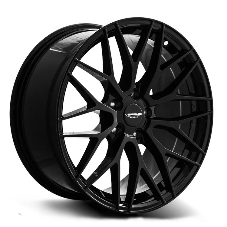18X8.5 Versus Vs24 Gloss Black 5X120 Set Of 4 1