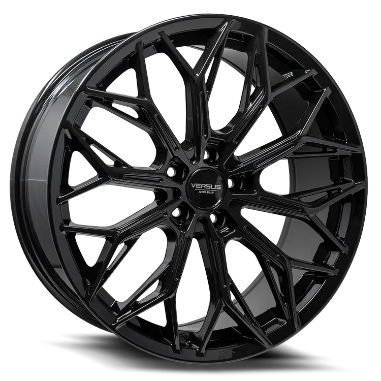 17X7.5 Versus Vs55 Gloss Black 5X4.5/114.3 Set Of 4 1