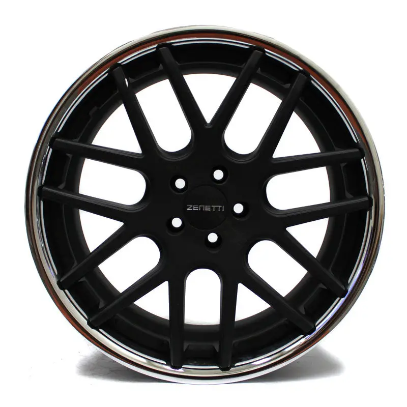 20" Wheel Zenetti Torino Black Ss Lip 20X8.5 1