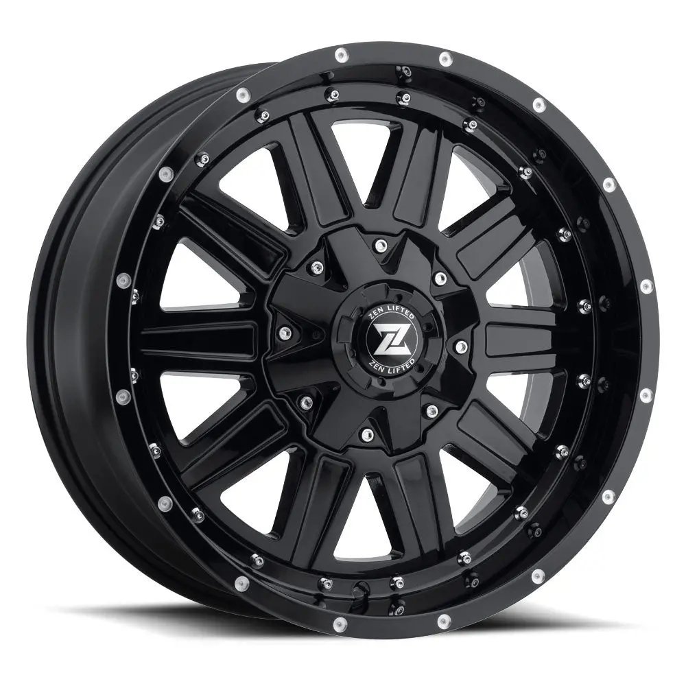 20" Zen Lifted Pillar Gloss Black 20X9 1