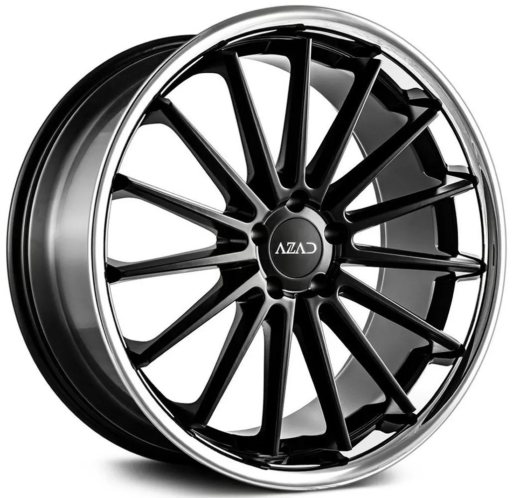 20" Azad Az24 Concave Semi Matte Black Chrome Lip 20X10.5 1