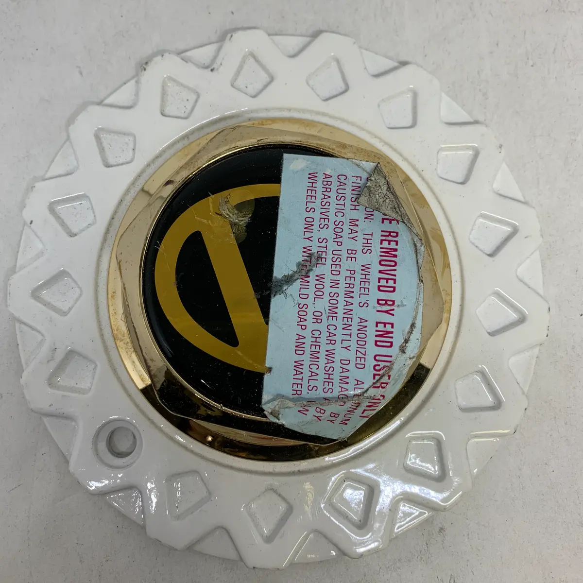 Vogue Wheel Center Cap White Gold Hex Nut Pw250p 93 New 1