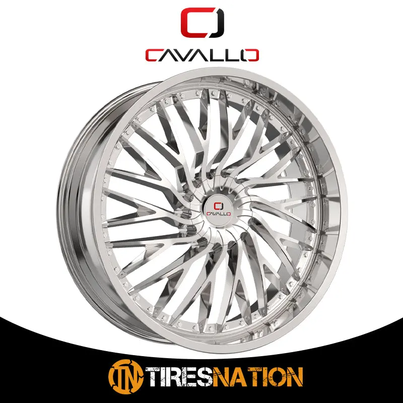 Cavallo Clv-43 Nano Chrome 22X9.5 5X115/5X120 74.1 15 1