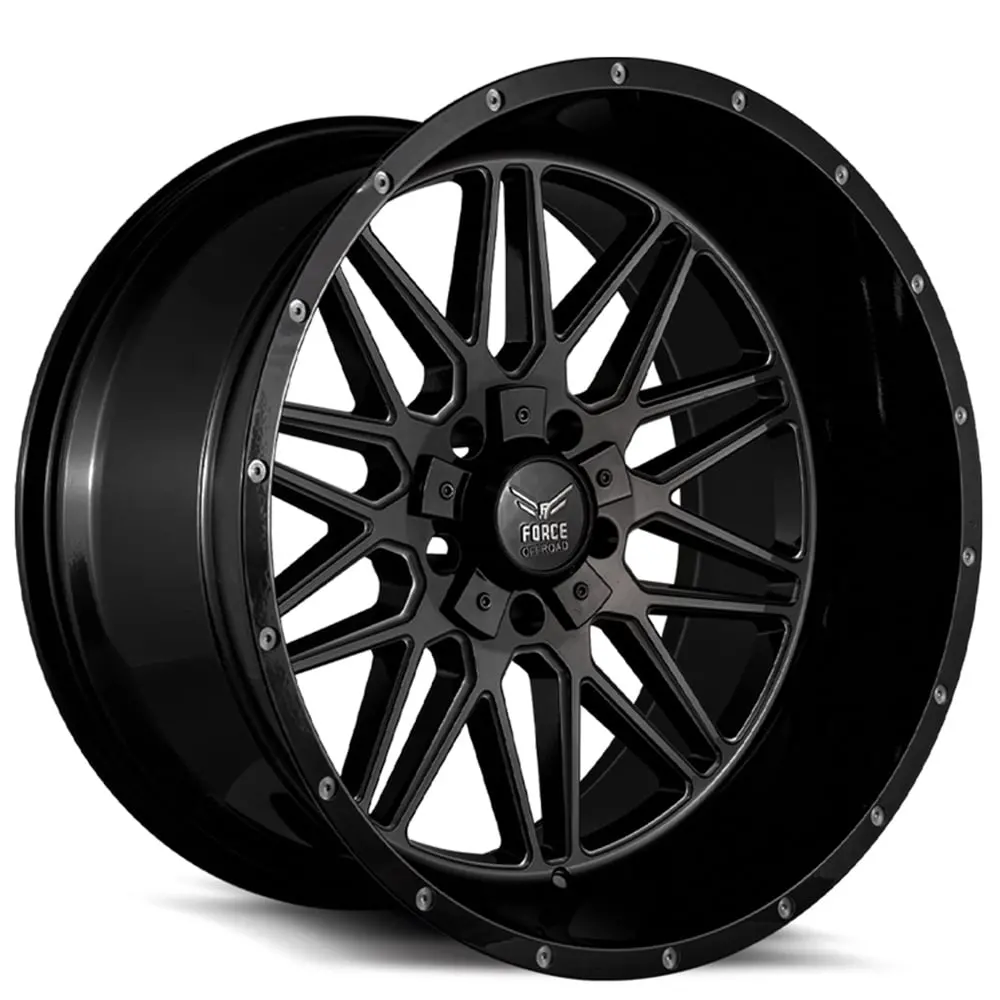 20" Force Offroad Force F44 Gloss Black 20X10 1