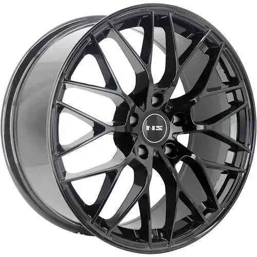 16" Ns Series Ns1506 Gloss Black Wheels 1