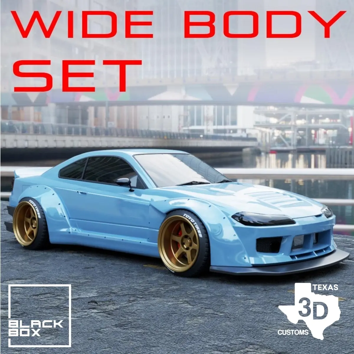 Silvia S15 Wide Body Trans Kit 1:24 1