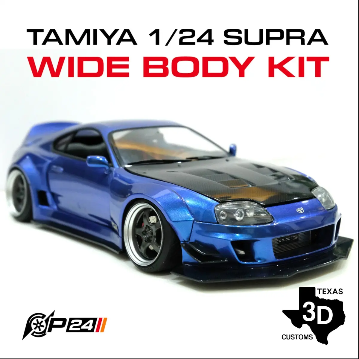 Tamiya 1/24 Toyota Supra Mkiv Custom Wide Body Kit 1
