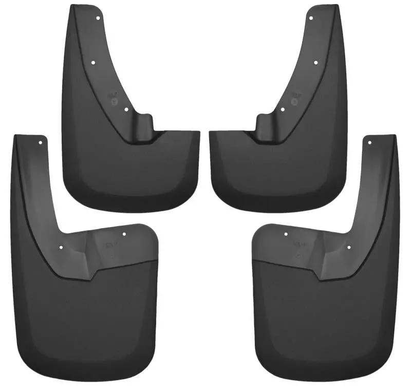 Husky Liners Custom Molded Mud Guards For 2009–2017 Dodge Ram 1500/2500 – Front & Rear, Fits Oe Fender Flares, Black 1