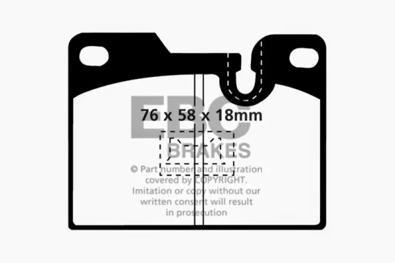 Ebc Greenstuff Rear Brake Pads For 1979–1988 Porsche 924 2.0L Turbo – Street-Optimized Ceramic Compound 1