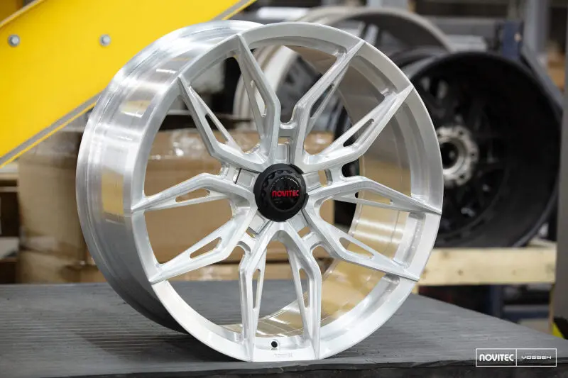 Vossen X Novitec Nf11 Forged Monoblock Wheel – 21X9 In, 5X114.3 Mm, Et39, Brushed Gloss Clear Finish – Fits Ferrari 458, Portofino & Roma 1