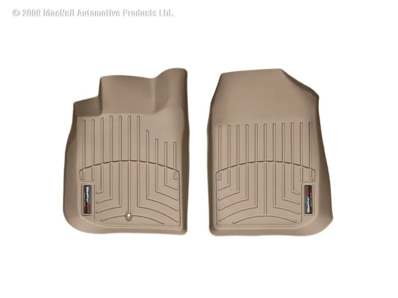 Weathertech Front Floor Liners For 2005–2010 Chevrolet Cobalt – Custom-Fit, Tan Thermoplastic 1
