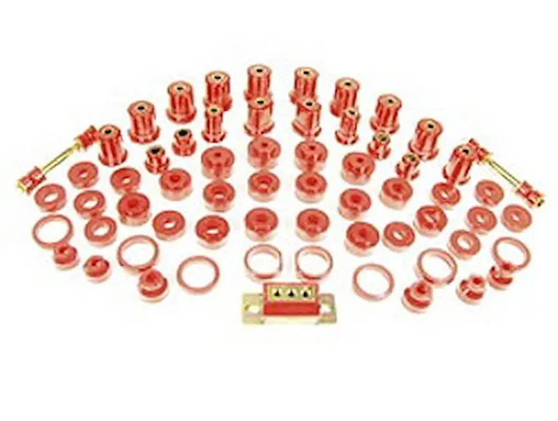 Prothane Total Suspension Bushing Kit For 1968–1972 Chevrolet Chevelle – Red Polyurethane 1