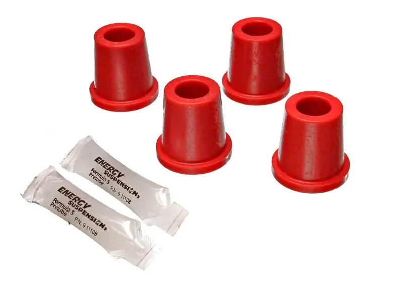 Energy Suspension Red Polyurethane Front Control Arm Bushing Kit — For 1987–1996 Mitsubishi 2Wd Pickup & 1979–1993 Dodge D-50 1