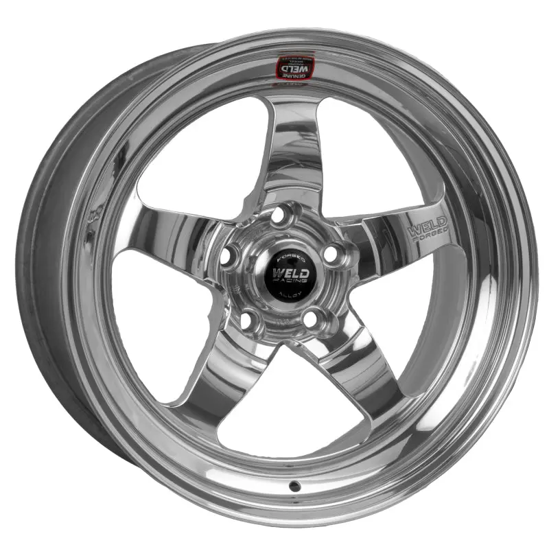 Weld S71 Polished Non-Beadlock Wheel – 17X6, 5X4.5, 4.3In Backspace, Medium Pad Finish 1