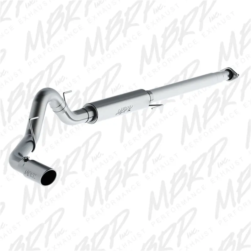 Mbrp T409 Stainless Steel Cat-Back Exhaust System For 2015 Ford F-150 Ecoboost (2.7L / 3.5L), 4" Single-Side Exit 1