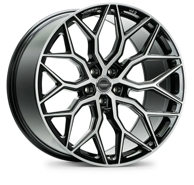 Vossen Hf-2 Forged Alloy Wheel – 19×8.5", 5×112 Bolt Pattern, Et40 Offset, Brushed Gloss Black Finish 1