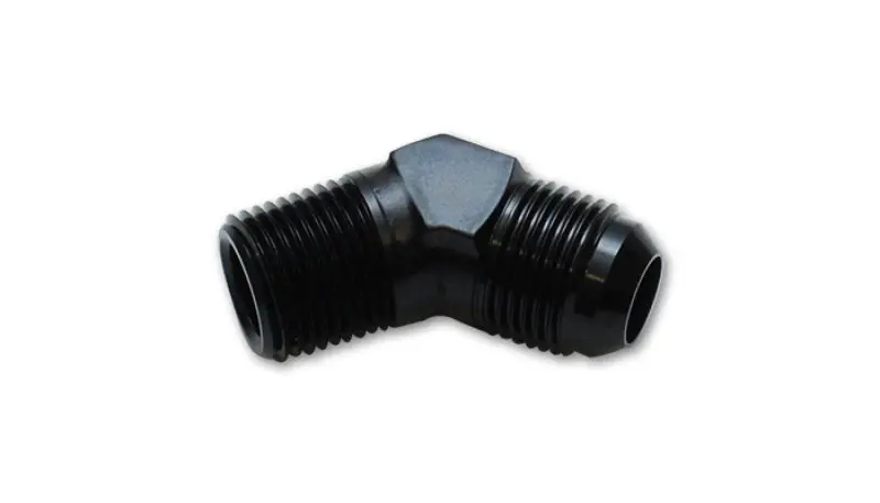 Vibrant -6An To 3/8" Npt 45° Male Elbow Fitting For High-Pressure Fuel Or Oil Lines 1