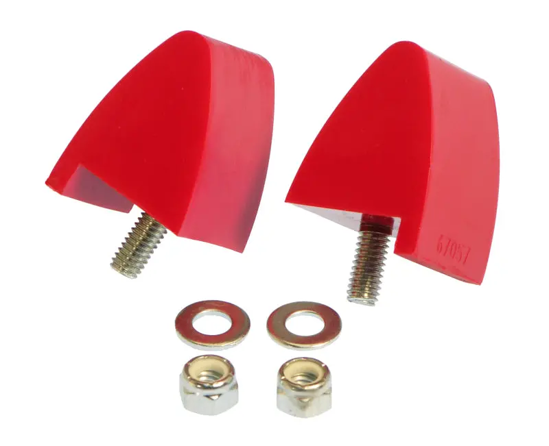 Prothane Red Front Bump Stops For 1964–1973 Ford Mustang 1