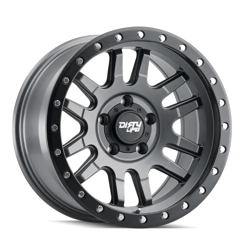 Dirty Life 9309 Canyon Pro 17X9/5X127 Bp/-12Mm Offset/71.5Mm Hub Satin Graphite Wheel - Beadlock 1