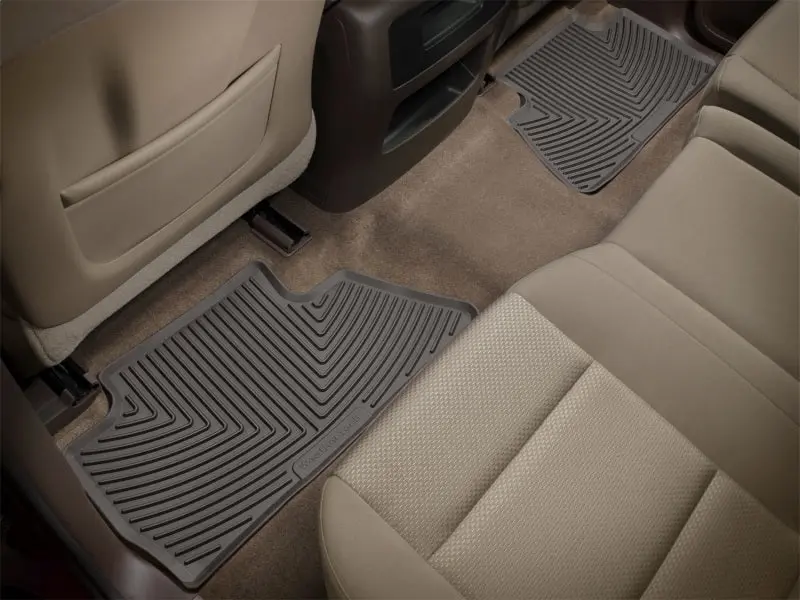Weathertech Custom Rear Floor Mats For 2010+ Mercedes-Benz E-Class – Rubber, Cocoa Color 1