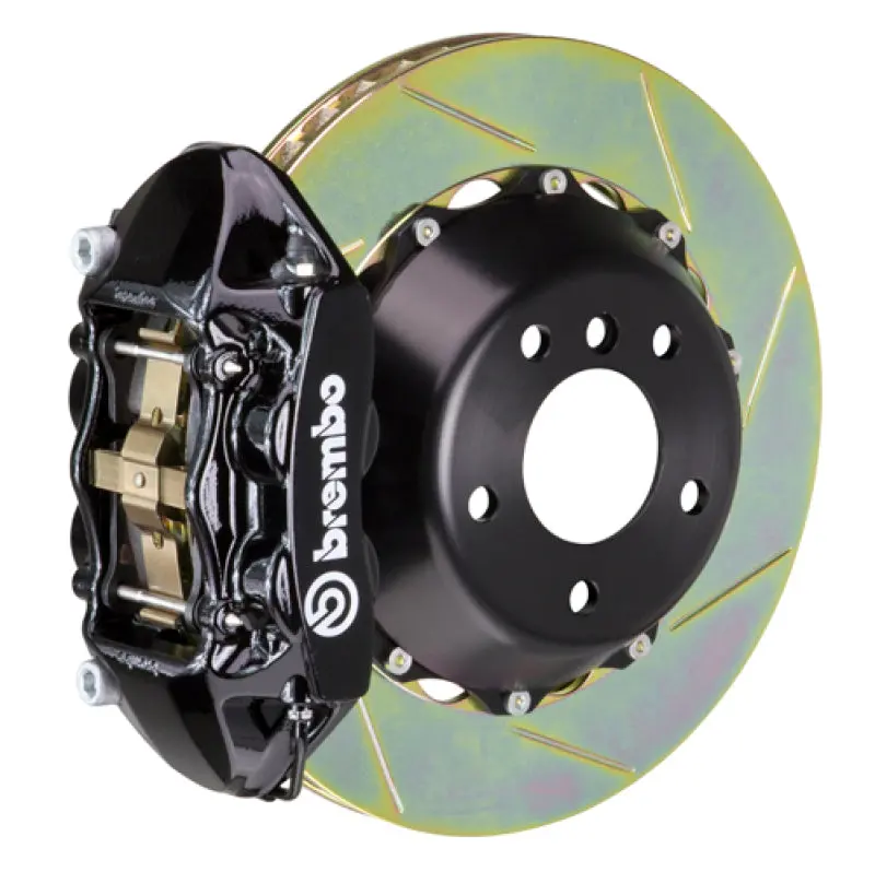 Brembo 09-15 7-Series Rear Gt Bbk 4 Piston Cast 380X28 2Pc Rotor Slotted Type1-Black 1