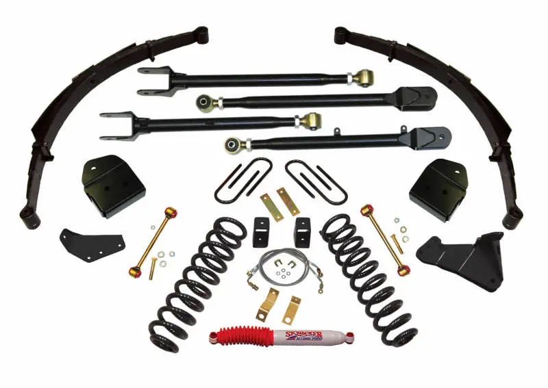 Skyjacker 4-Inch Suspension Lift System For 2008–2010 Ford F-250 Diesel – Hydraulic-Assisted Setup 1