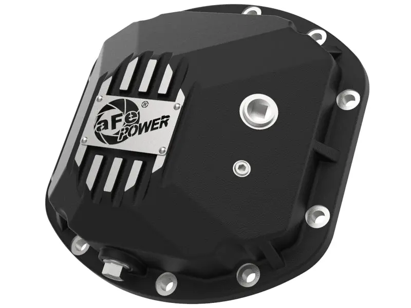Afe Street Series Dana 30Front Differential Cover Black W/ Machined Fins 97-18 Jeep Wrangler 1