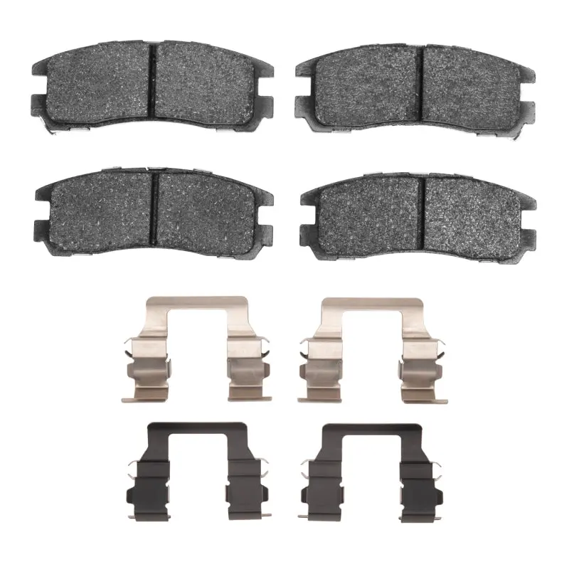R1 Rear Semi-Metallic Brake Pad & Hardware Kit For 1988–1999 Dodge Stealth 1