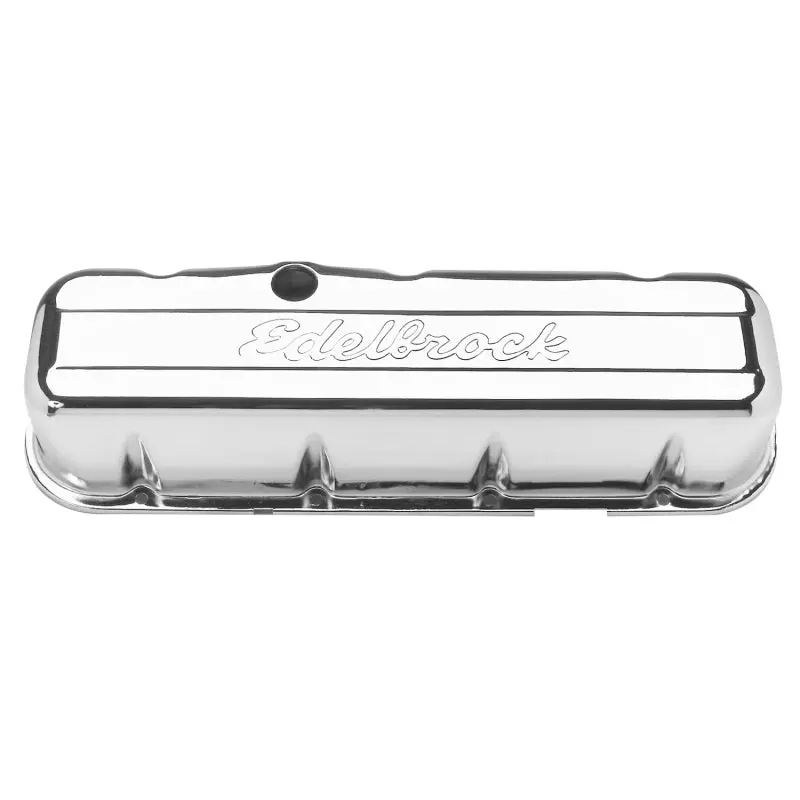 Edelbrock Signature Series Chrome Valve Covers For Chevrolet 396–502 V8 Engines (1965 And Later) 2