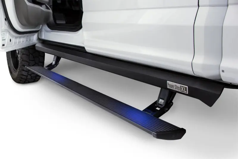 Amp Research Powerstep Xl Running Boards For 2009–2014 Ford F-150 Supercrew – Motorized, Black Finish 1