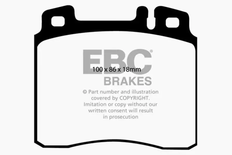 Ebc Ultimax2 Front Brake Pads For 1998–1999 Mercedes-Benz Cl500 5.0L 1