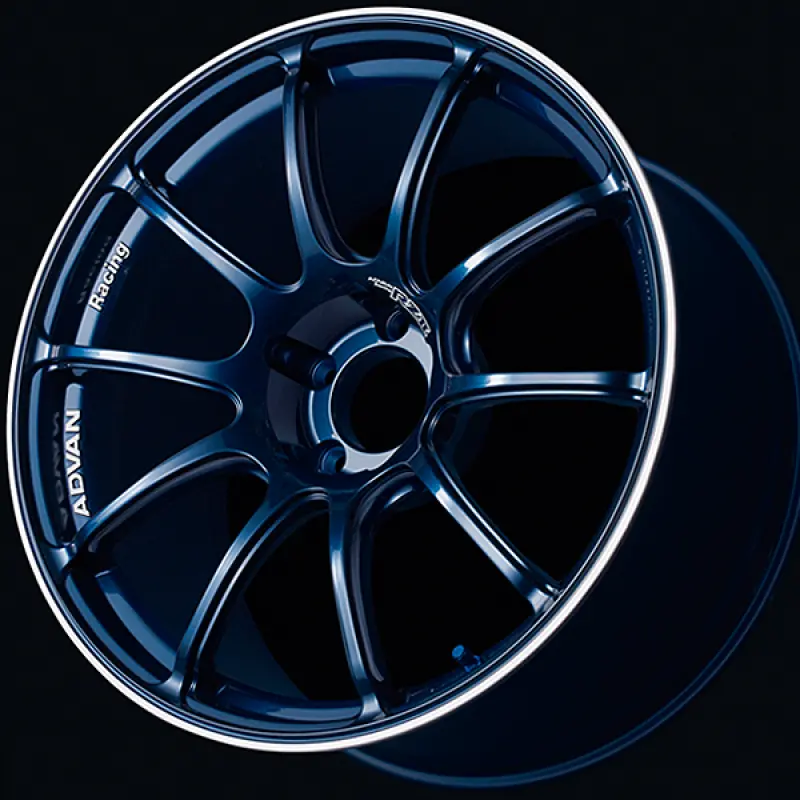 Advan Racing Rzii Lightweight Alloy Wheel – 16X6.5 In, +38 Mm Offset, 4X100 Mm Pcd, 63 Mm Center Bore, Indigo Blue & Ring Finish 1