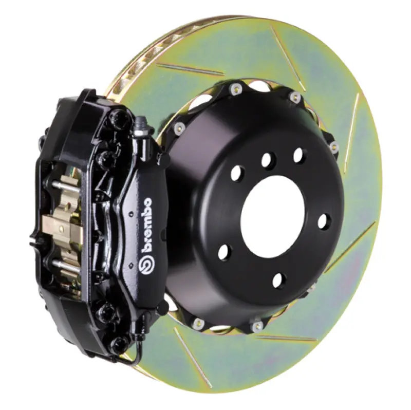 Brembo Gt Big Brake Kit – Rear, 4-Piston Cast Calipers, 345X28Mm Two-Piece Slotted Rotors (Type 1, Black) For Bmw E90/E92/E93 M3 (2008–2013) 1