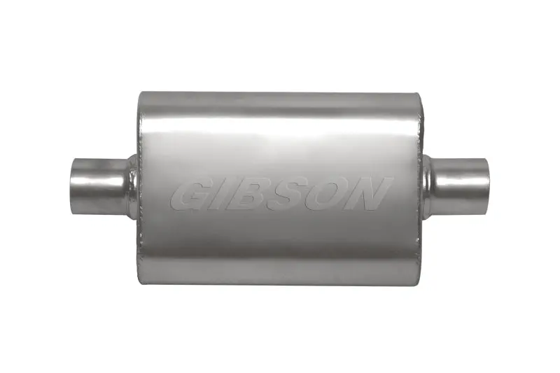 Gibson Cft Superflow Center/Center Oval Muffler - 4X9X18In/3In Inlet/3In Outlet - Stainless 1